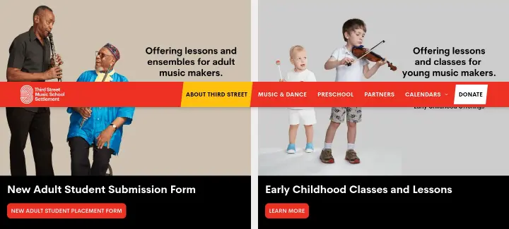 New Adult Student Submission Form on Third Street Music School Settlement