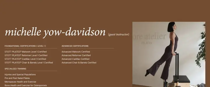 michelle yow-davidson (guest instructor) on Core Atelier
